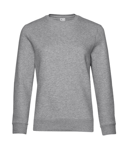Tryck din logga på Sweatshirts från B&C Collection - Anpassa B&C Collection - Queen halsringning i färgen Ljunggrå för företag, föreningar och privatpersoner