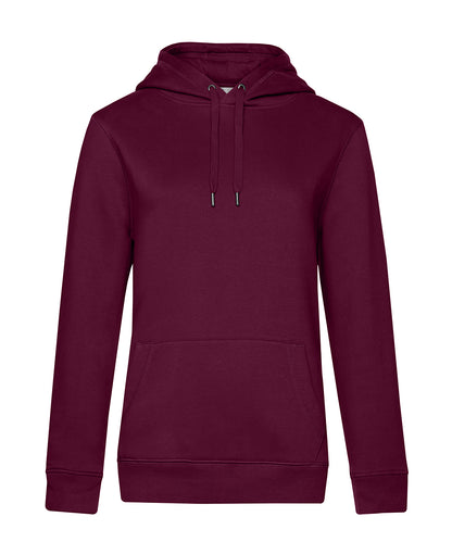 Tryck din logga på Hoodies från B&C Collection - Anpassa B&C Collection - Queen Hoodie i färgen Mörkröd för företag, föreningar och privatpersoner