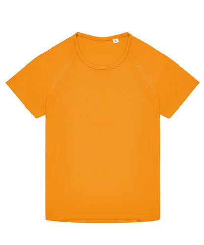 Tryck din logga på T-shirts från B&C Collection - Anpassa (B040B) B&C #Aktiv T /barn i färgen Mellan Orange för företag, föreningar och privatpersoner