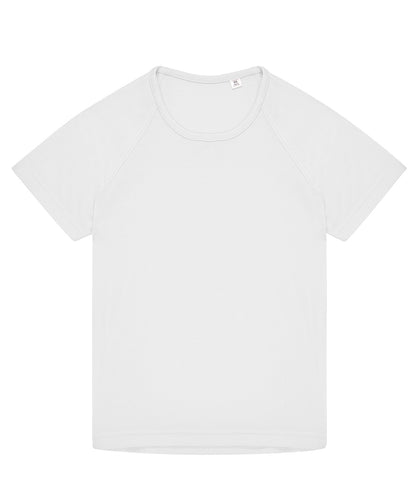 Tryck din logga på T-shirts från B&C Collection - Anpassa (B040B) B&C #Aktiv T /barn i färgen Vit för företag, föreningar och privatpersoner