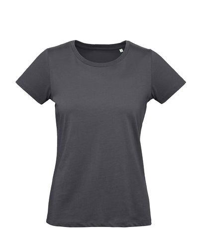 Tryck din logga på T-shirts från B&C Collection - Anpassa B&C Inspire Plus T -Dam i färgen Mörkgrå för företag, föreningar och privatpersoner