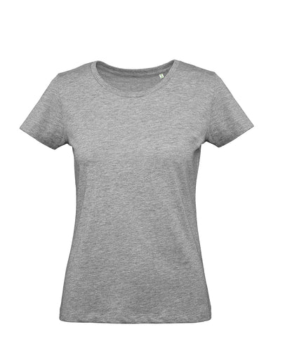 Tryck din logga på T-shirts från B&C Collection - Anpassa B&C Inspire Plus T -Dam i färgen Ljunggrå för företag, föreningar och privatpersoner