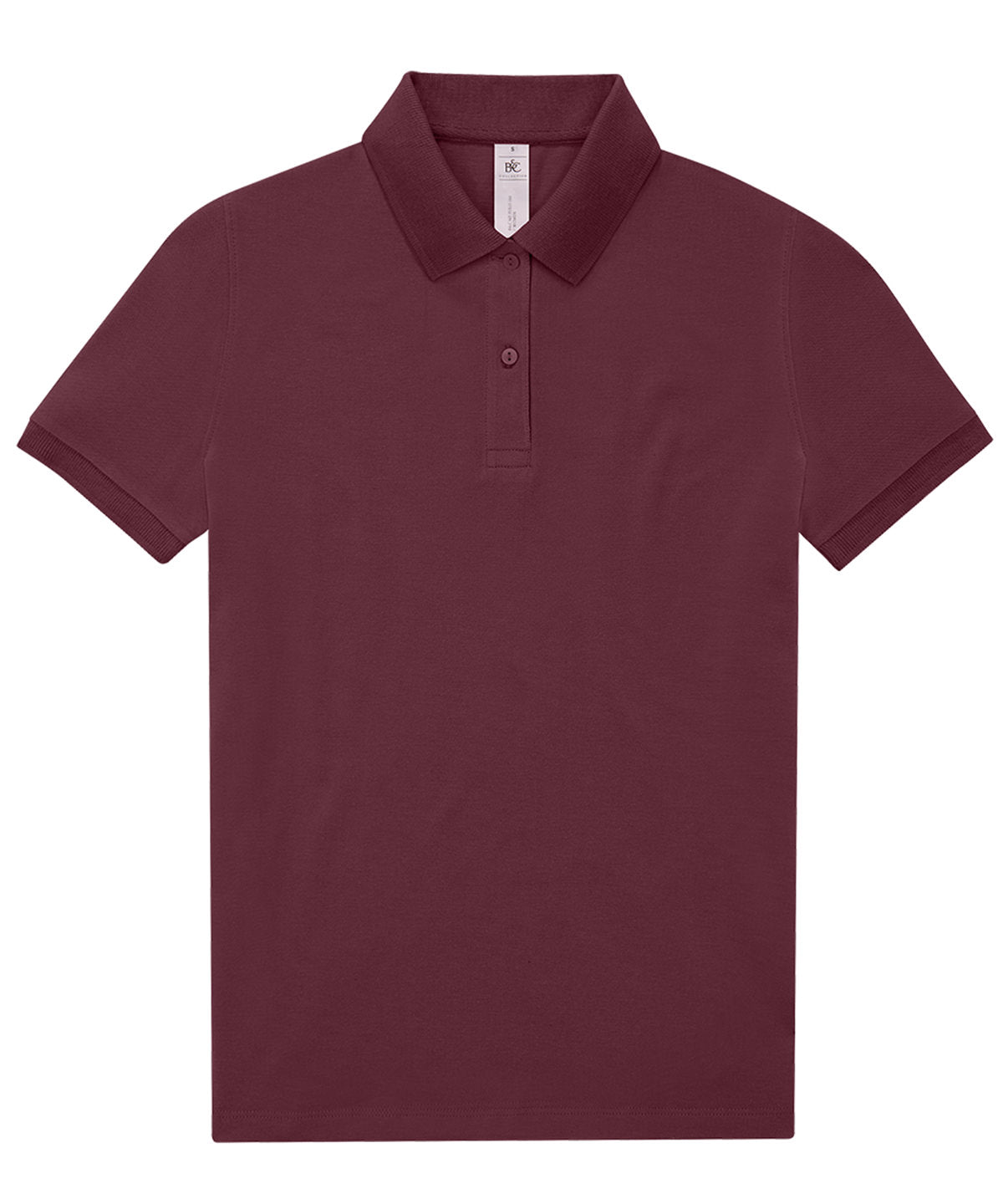 Tryck din logga på Piké från B&C Collection - Anpassa B&C My Polo 180 - Dam i färgen Burgundy för företag, föreningar och privatpersoner