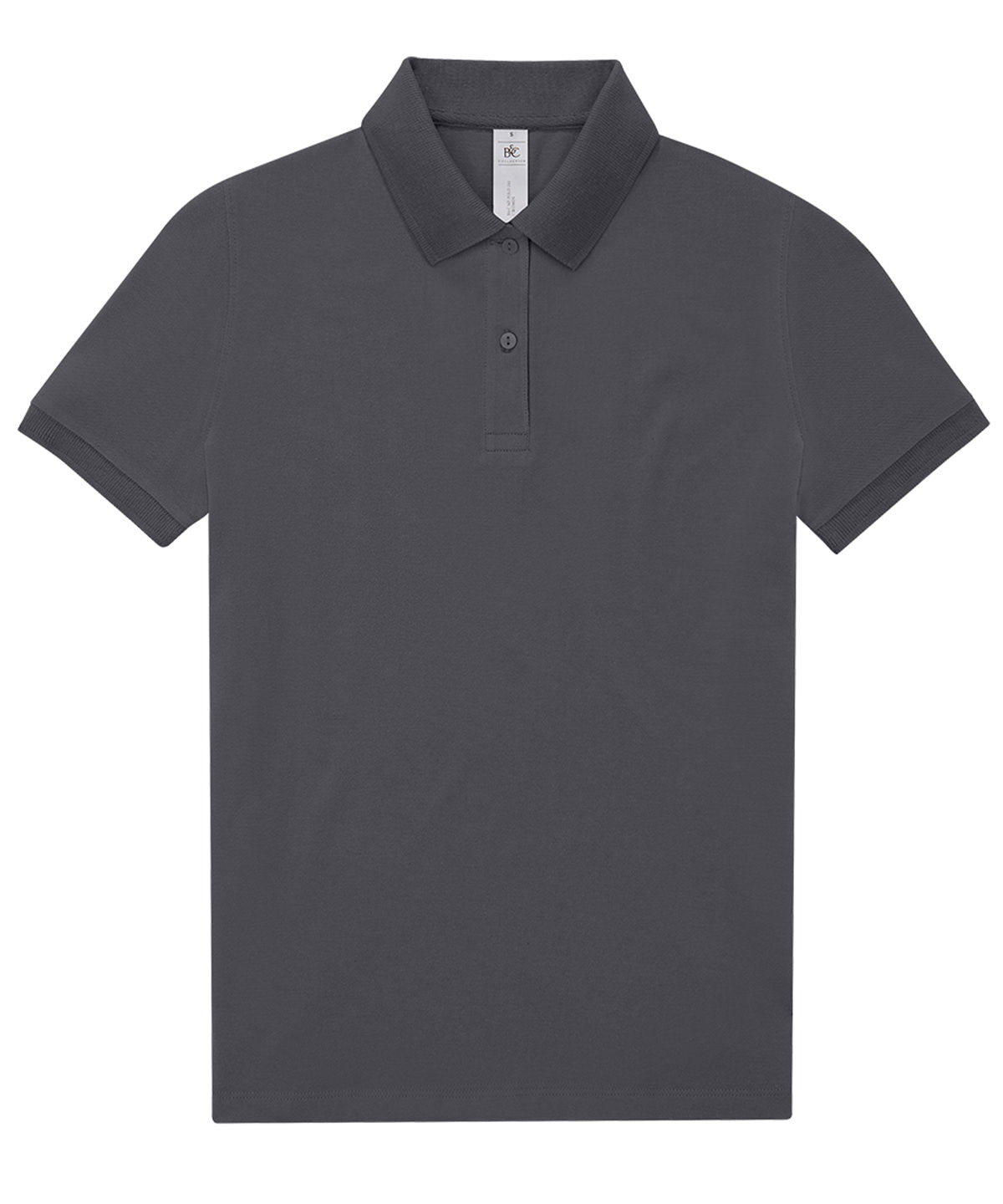Tryck din logga på Piké från B&C Collection - Anpassa B&C My Polo 180 - Dam i färgen Mörkgrå för företag, föreningar och privatpersoner