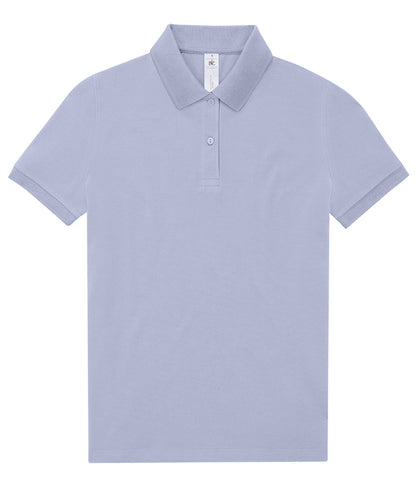 Tryck din logga på Piké från B&C Collection - Anpassa B&C My Polo 180 - Dam i färgen Ljus lila för företag, föreningar och privatpersoner