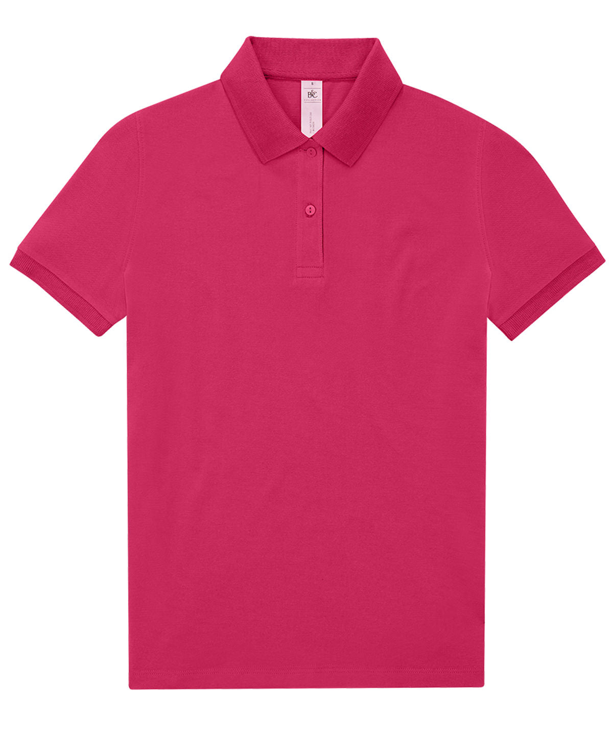 Tryck din logga på Piké från B&C Collection - Anpassa B&C My Polo 180 - Dam i färgen Fuchsia för företag, föreningar och privatpersoner