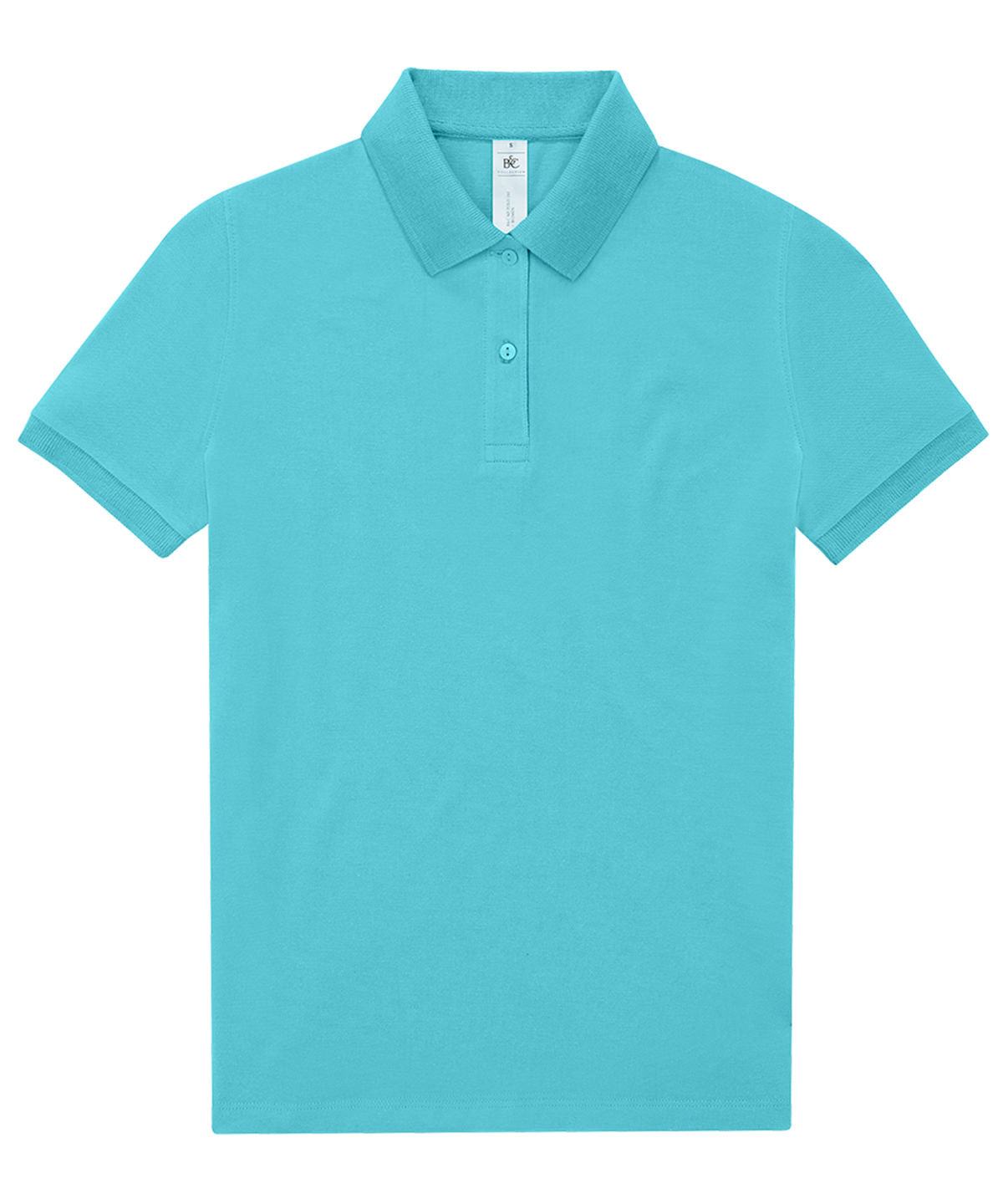 Tryck din logga på Piké från B&C Collection - Anpassa B&C My Polo 180 - Dam i färgen Turkos för företag, föreningar och privatpersoner