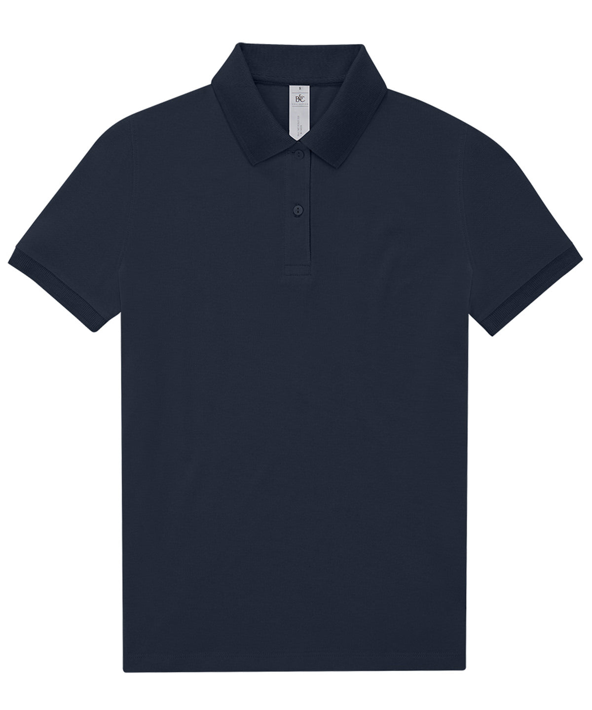 Tryck din logga på Piké från B&C Collection - Anpassa B&C My Polo 180 - Dam i färgen Marinblå för företag, föreningar och privatpersoner