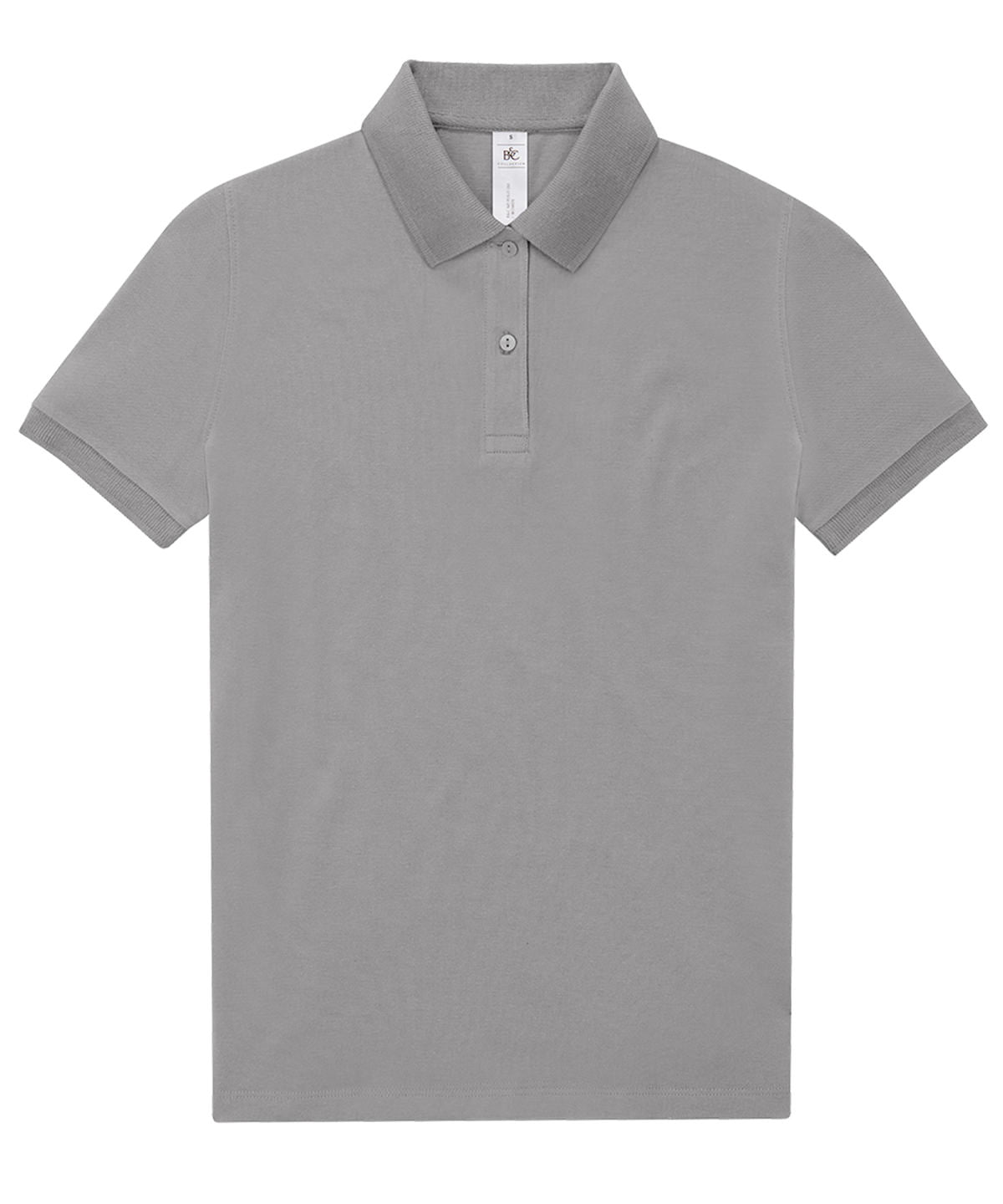 Tryck din logga på Piké från B&C Collection - Anpassa B&C My Polo 180 - Dam i färgen Ljusgrå för företag, föreningar och privatpersoner