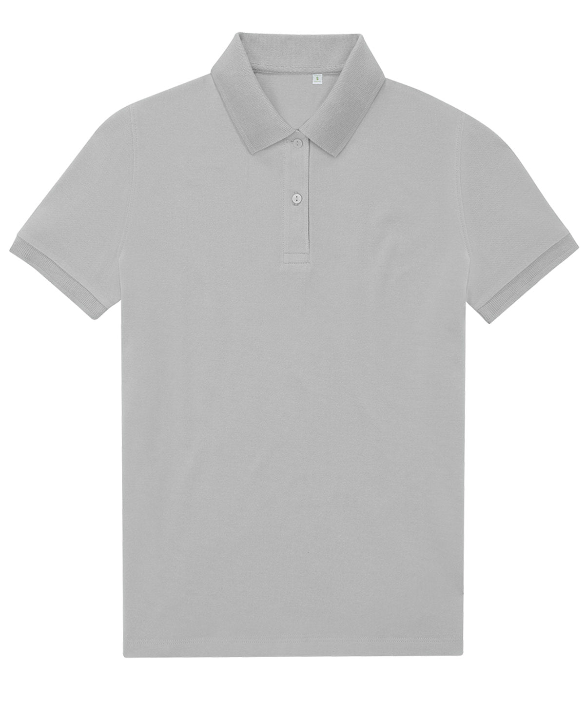 Tryck din logga på Piké från B&C Collection - Anpassa B&C My Eco Polo 65/35 - Dam i färgen Ljusgrå för företag, föreningar och privatpersoner