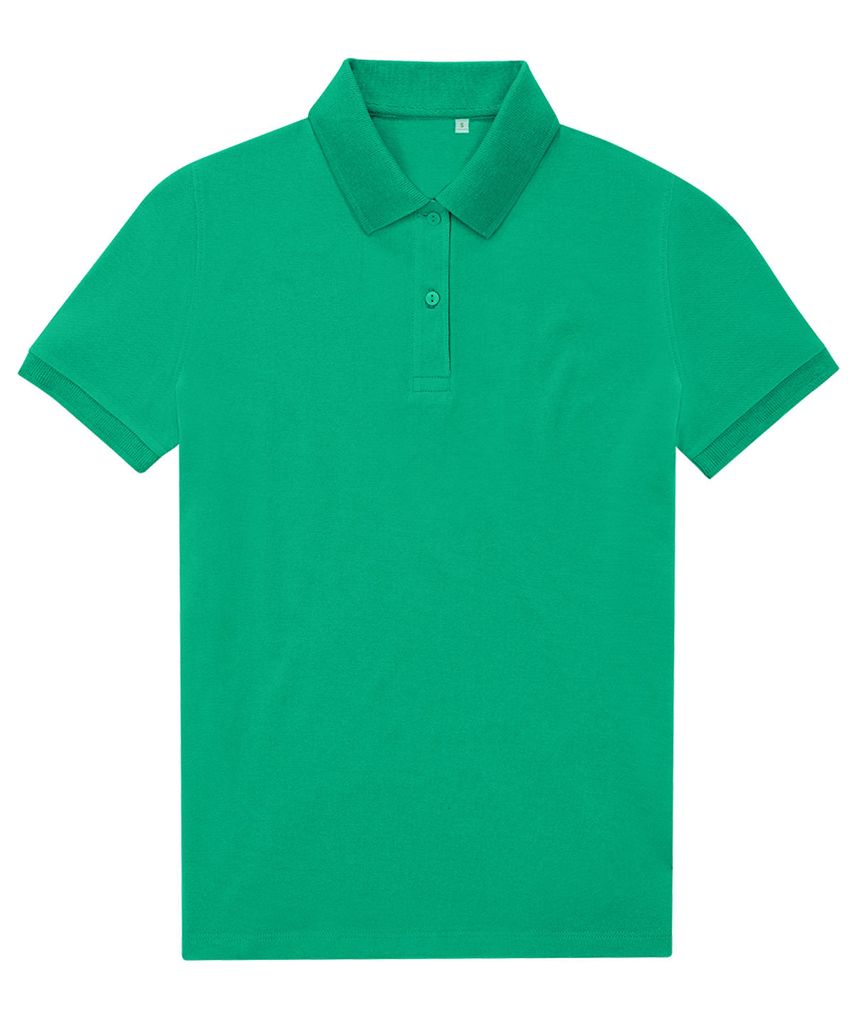 Tryck din logga på Piké från B&C Collection - Anpassa B&C My Eco Polo 65/35 - Dam i färgen Mellan grön för företag, föreningar och privatpersoner
