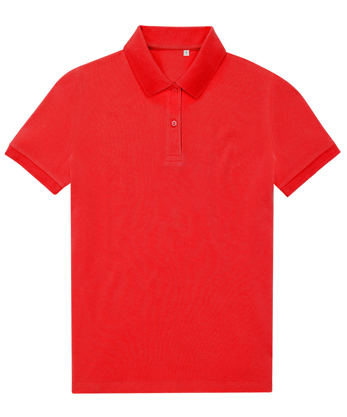Tryck din logga på Piké från B&C Collection - Anpassa B&C My Eco Polo 65/35 - Dam i färgen Mellan röd för företag, föreningar och privatpersoner