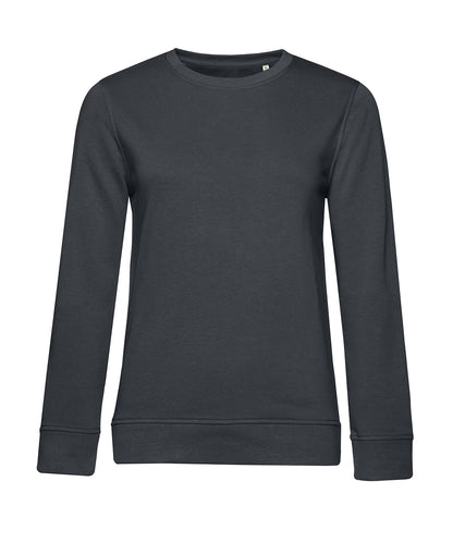Tryck din logga på Sweatshirts från B&C Collection - Anpassa B&C Collection - Inspire rund hals för Damer i färgen Mörkgrå för företag, föreningar och privatpersoner