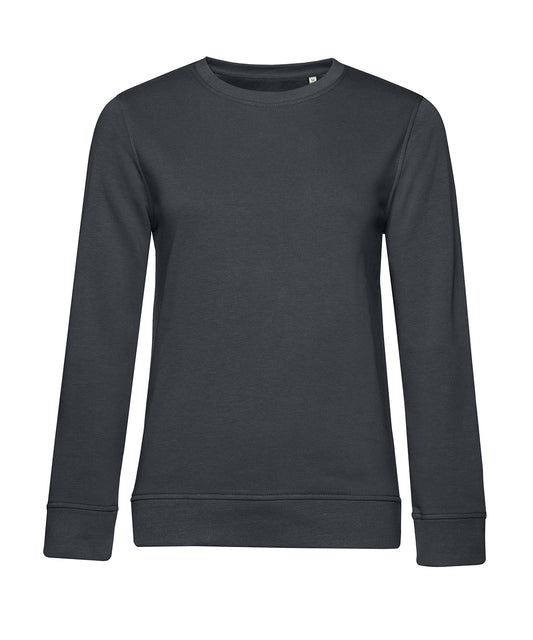 Tryck din logga på Sweatshirts från B&C Collection - Anpassa B&C Collection - Inspire rund hals för Damer i färgen Mörkgrå för företag, föreningar och privatpersoner