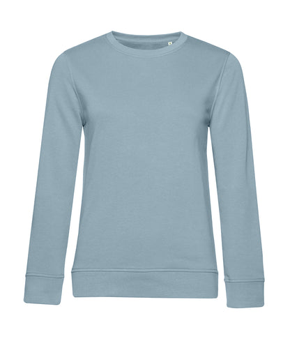 Tryck din logga på Sweatshirts från B&C Collection - Anpassa B&C Collection - Inspire rund hals för Damer i färgen Ljusblå för företag, föreningar och privatpersoner