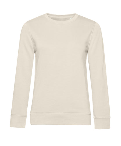 Tryck din logga på Sweatshirts från B&C Collection - Anpassa B&C Collection - Inspire rund hals för Damer i färgen Off Vit för företag, föreningar och privatpersoner