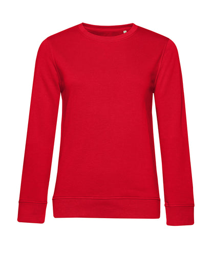 Tryck din logga på Sweatshirts från B&C Collection - Anpassa B&C Collection - Inspire rund hals för Damer i färgen Mellan röd för företag, föreningar och privatpersoner