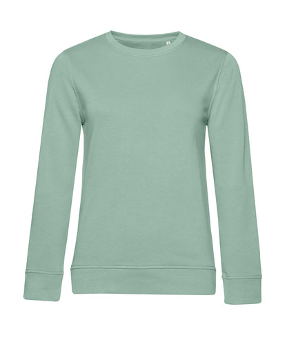 Tryck din logga på Sweatshirts från B&C Collection - Anpassa B&C Collection - Inspire rund hals för Damer i färgen Ljusgrön för företag, föreningar och privatpersoner