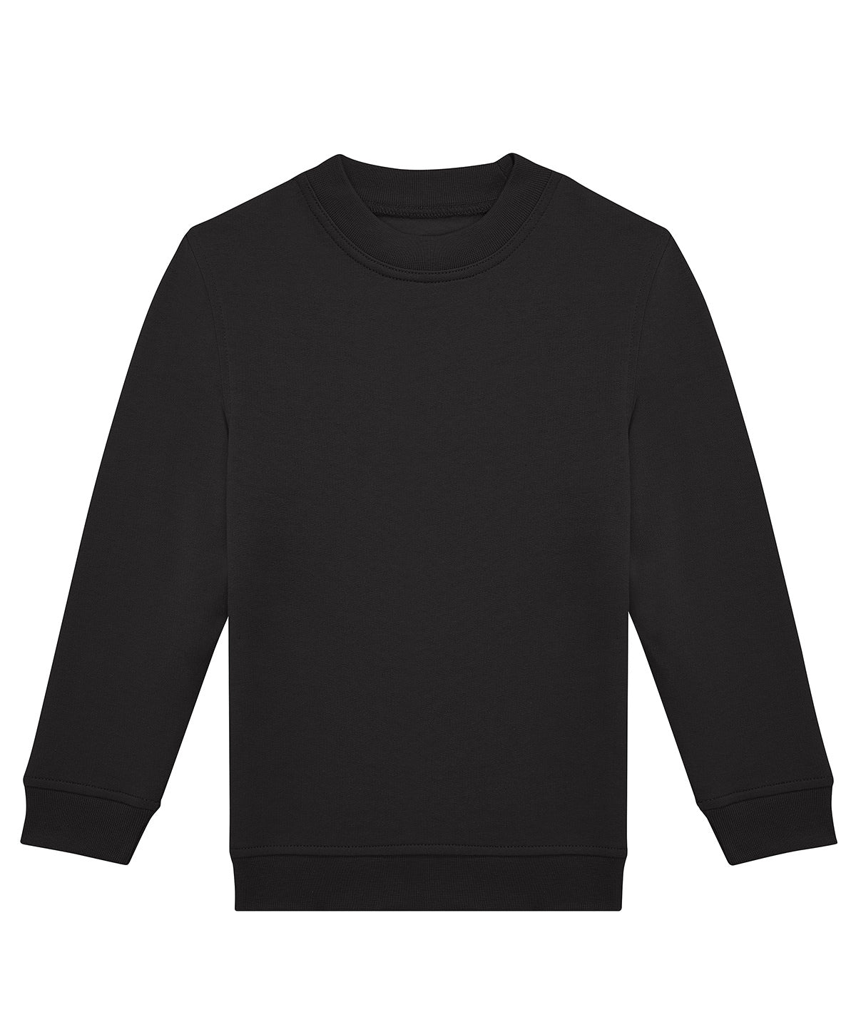 Tryck din logga på Sweatshirts från B&C Collection - Anpassa B&C Collection - Besättning För Barn i färgen Svart för företag, föreningar och privatpersoner