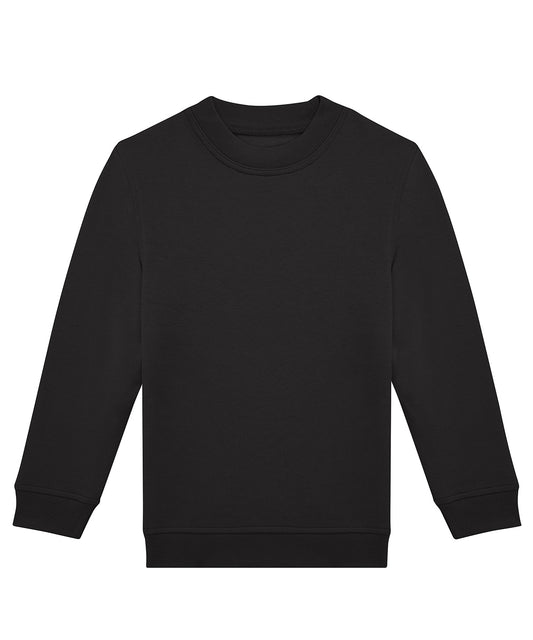 Tryck din logga på Sweatshirts från B&C Collection - Anpassa B&C Collection - Besättning För Barn i färgen Svart för företag, föreningar och privatpersoner