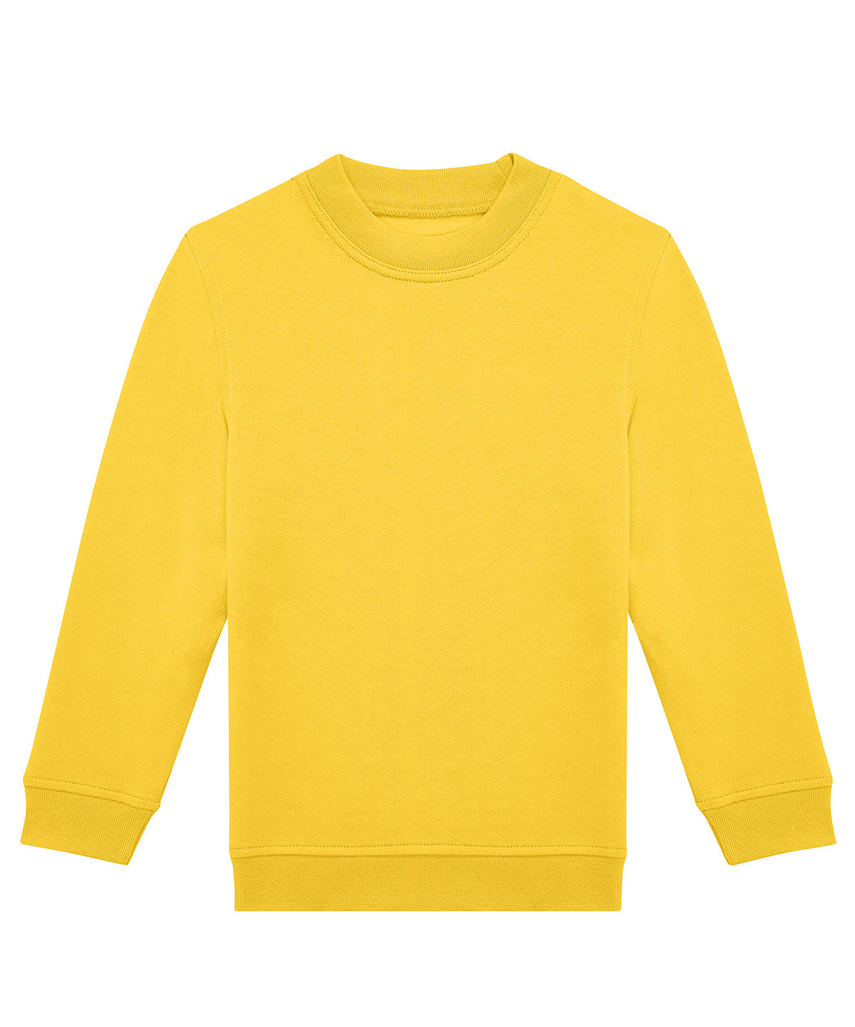 Tryck din logga på Sweatshirts från B&C Collection - Anpassa B&C Collection - Besättning För Barn i färgen Mellan gul för företag, föreningar och privatpersoner