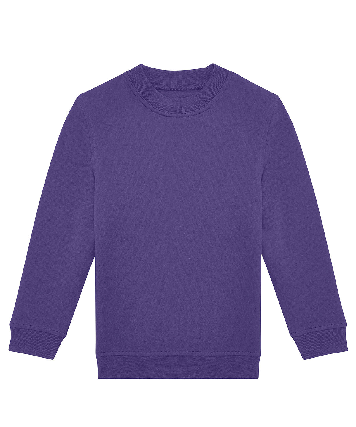 Tryck din logga på Sweatshirts från B&C Collection - Anpassa B&C Collection - Besättning För Barn i färgen Mörk lila för företag, föreningar och privatpersoner