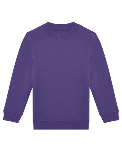 Tryck din logga på Sweatshirts från B&C Collection - Anpassa B&C Collection - Besättning För Barn i färgen Mörk lila för företag, föreningar och privatpersoner
