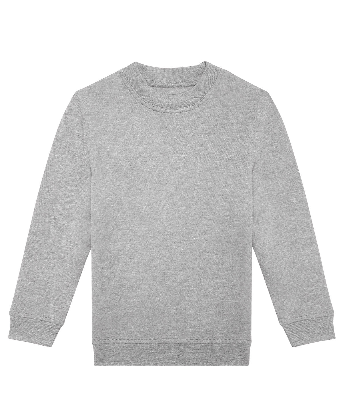 Tryck din logga på Sweatshirts från B&C Collection - Anpassa B&C Collection - Besättning För Barn i färgen Ljusgrå för företag, föreningar och privatpersoner