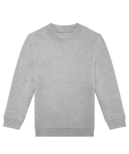 Tryck din logga på Sweatshirts från B&C Collection - Anpassa B&C Collection - Besättning För Barn i färgen Ljusgrå för företag, föreningar och privatpersoner