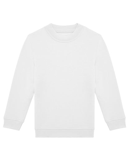 Tryck din logga på Sweatshirts från B&C Collection - Anpassa B&C Collection - Besättning För Barn i färgen Vit för företag, föreningar och privatpersoner