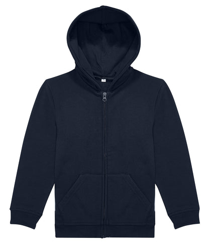 Tryck din logga på Hoodies från B&C Collection - Anpassa B&C Collection - Zip Hoodie för Barn i färgen Marinblå för företag, föreningar och privatpersoner