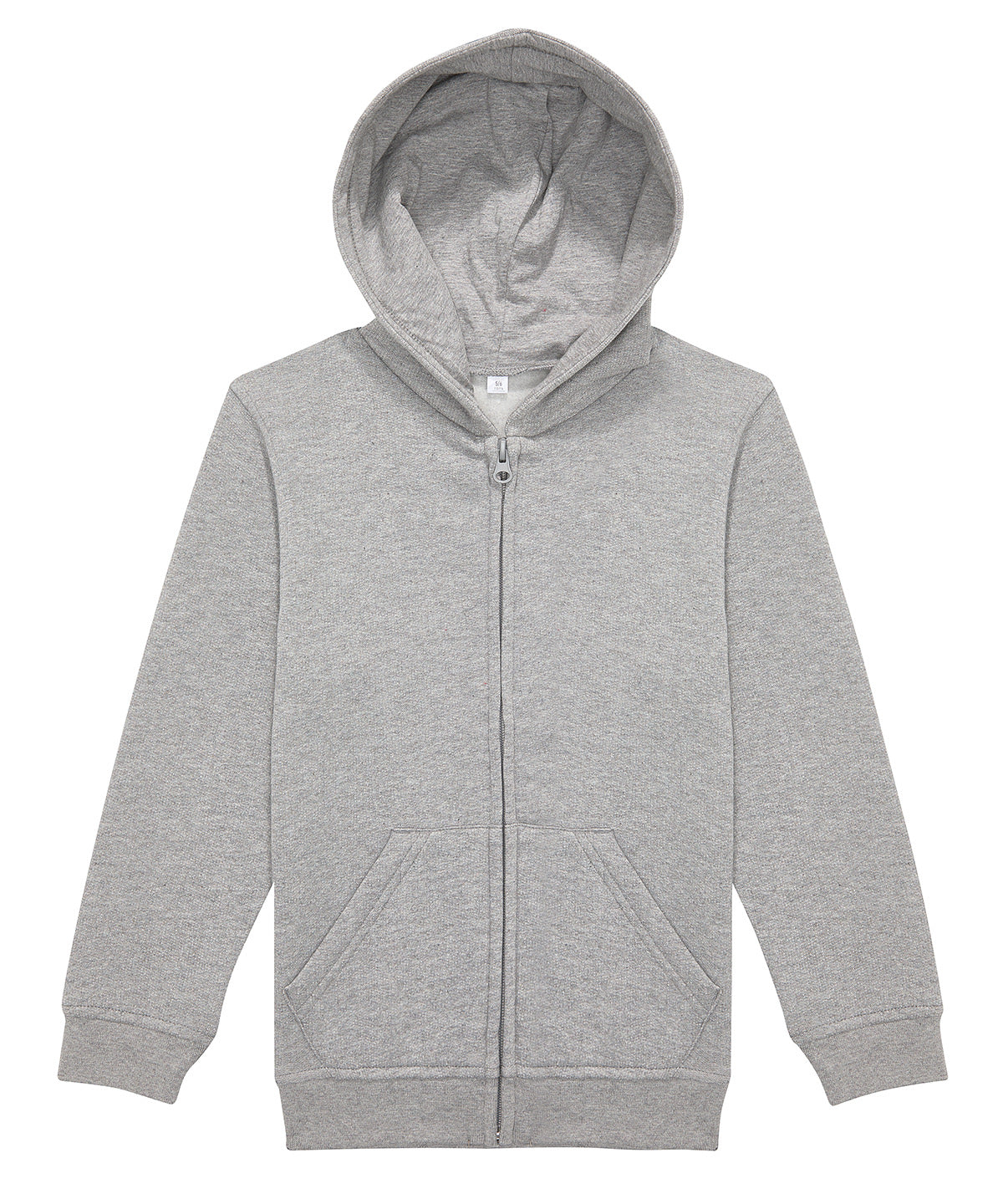Tryck din logga på Hoodies från B&C Collection - Anpassa B&C Collection - Zip Hoodie för Barn i färgen Ljusgrå för företag, föreningar och privatpersoner