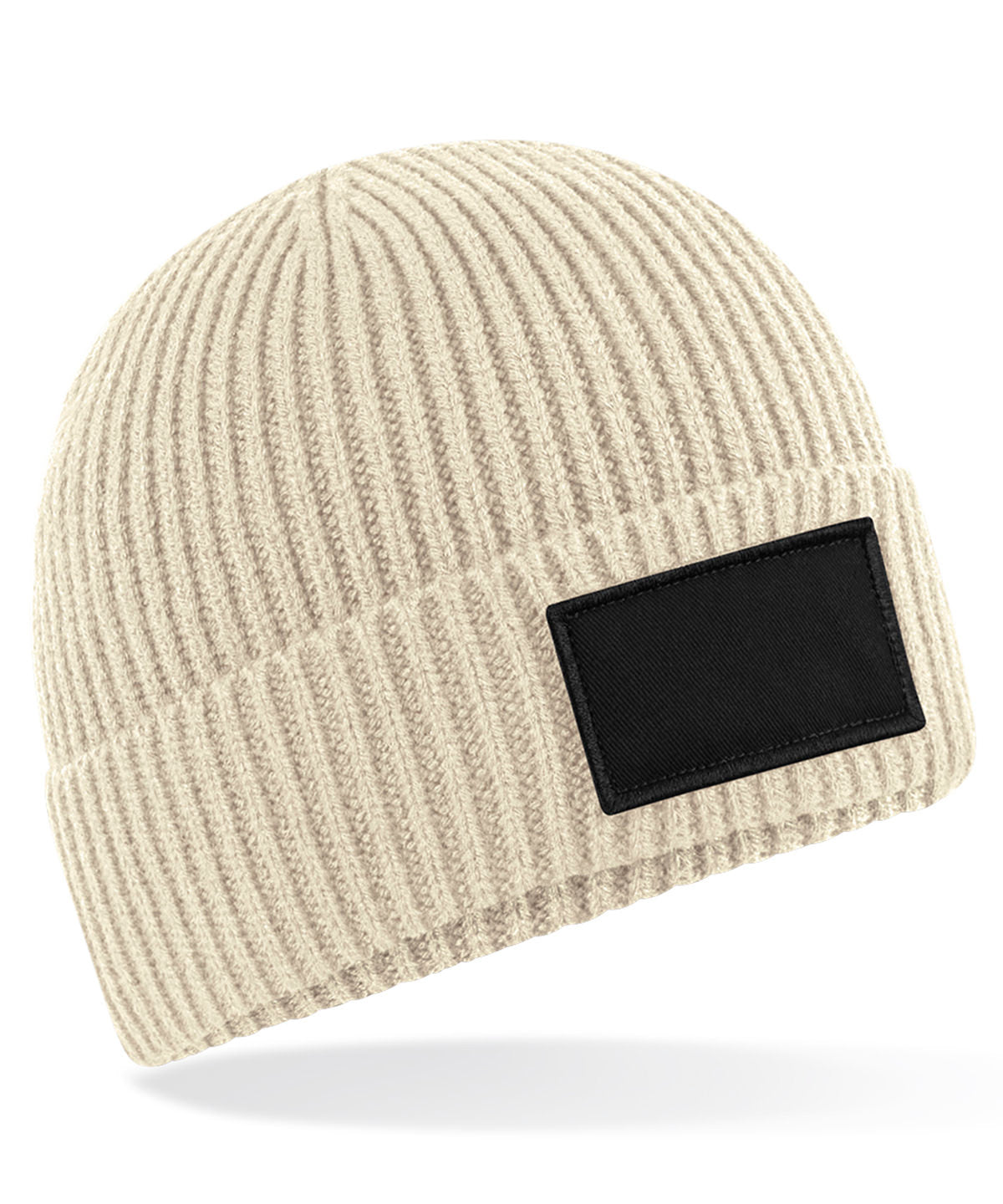 Tryck din logga på Mössor från Beechfield - Anpassa Mode patch mössa i färgen Beige One Size för företag, föreningar och privatpersoner