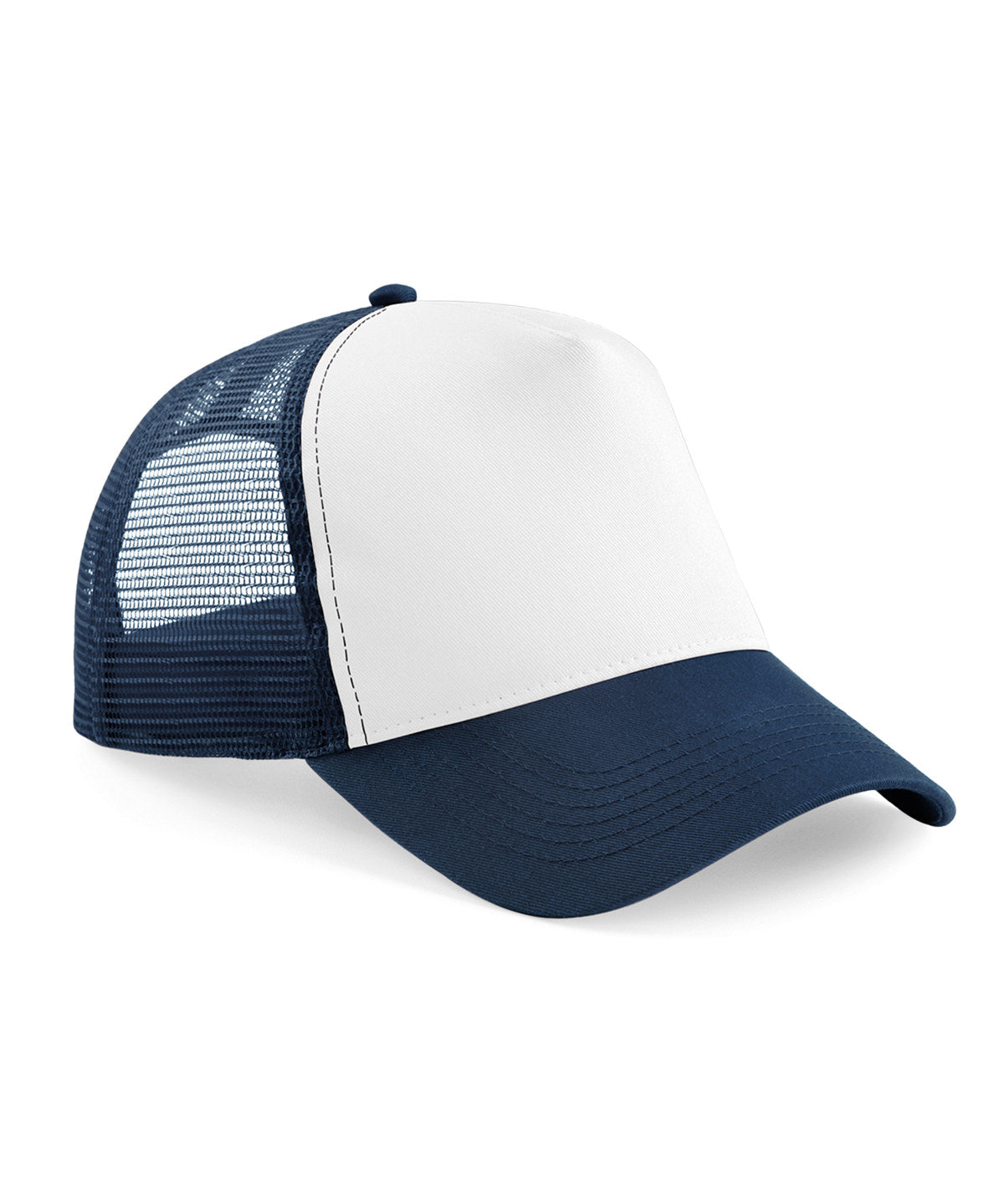 Tryck din logga på Kepsar från Beechfield - Anpassa Junior snapback trucker i färgen Marinblå One Size för företag, föreningar och privatpersoner