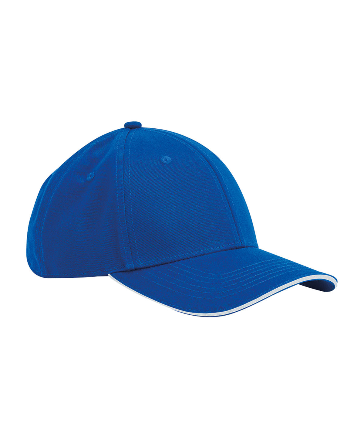 Tryck din logga på Kepsar från Beechfield - Anpassa EarthAware klassisk 6-panel keps i ekologisk bomull med sandwichskärm i färgen Royal One Size för företag, föreningar och privatpersoner