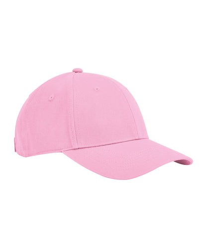 Tryck din logga på Kepsar från Beechfield - Anpassa EarthAware junior klassisk 6-panel keps i ekologisk bomull i färgen Mellanrosa One Size för företag, föreningar och privatpersoner