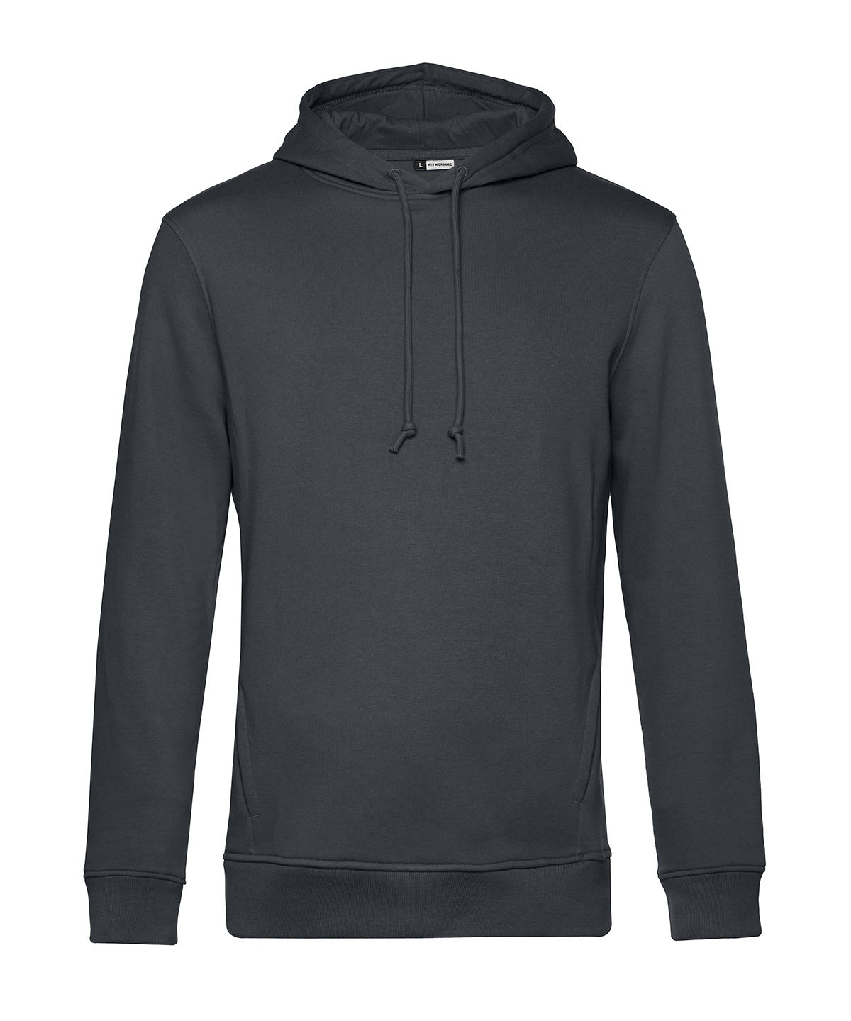 Tryck din logga på Hoodies från B&C Collection - Anpassa B&C Collection - Ekologisk Inspire Hoodie i färgen Mörkgrå för företag, föreningar och privatpersoner