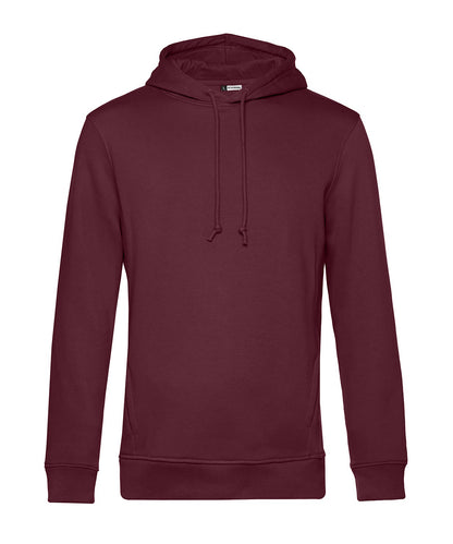 Tryck din logga på Hoodies från B&C Collection - Anpassa B&C Collection - Ekologisk Inspire Hoodie i färgen Burgundy för företag, föreningar och privatpersoner