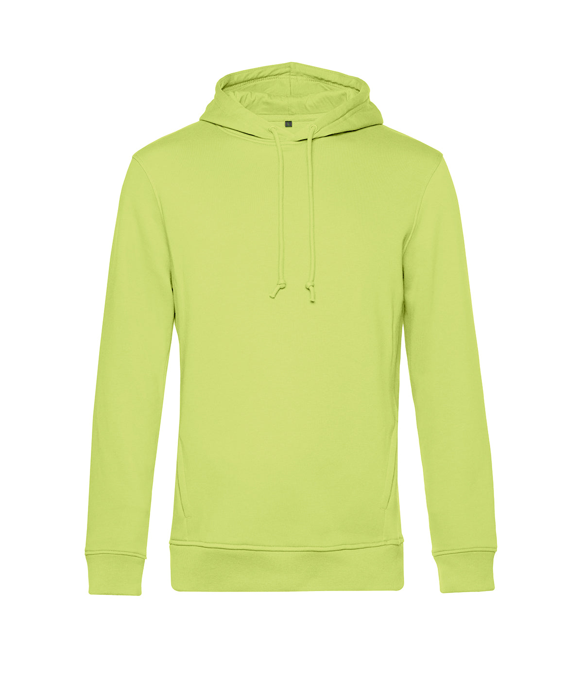 Tryck din logga på Hoodies från B&C Collection - Anpassa B&C Collection - Ekologisk Inspire Hoodie i färgen Lime för företag, föreningar och privatpersoner