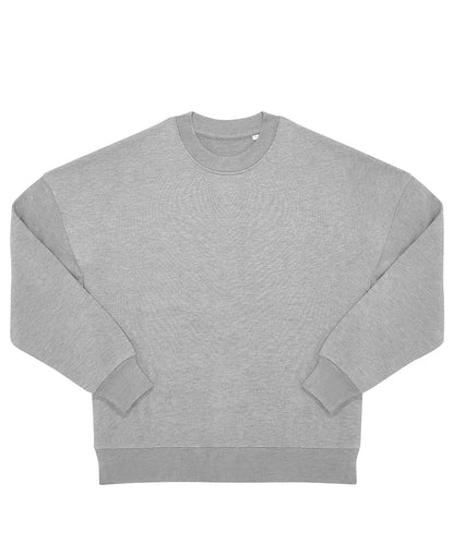 Tryck din logga på Sweatshirts från B&C Collection - Anpassa B&C Collection - Påverkansbesättning i färgen Ljusgrå för företag, föreningar och privatpersoner