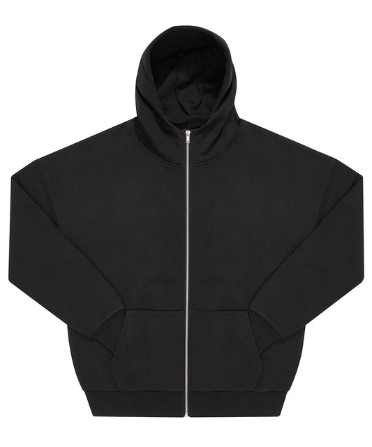 Tryck din logga på Hoodies från B&C Collection - Anpassa B&C Collection - Influence Zip Hoodie i färgen Svart för företag, föreningar och privatpersoner