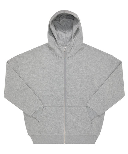 Tryck din logga på Hoodies från B&C Collection - Anpassa B&C Collection - Influence Zip Hoodie i färgen Ljusgrå för företag, föreningar och privatpersoner