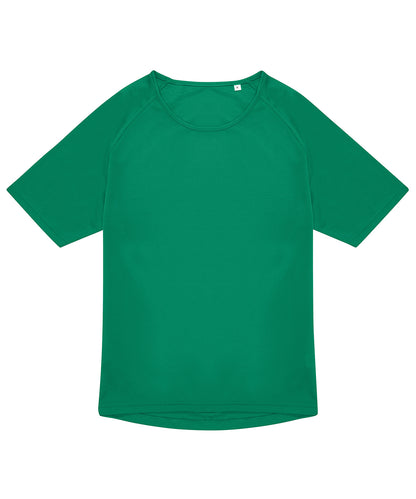 Tryck din logga på T-shirts från B&C Collection - Anpassa (BA040) B&C #Aktiv T i färgen Mellan grön för företag, föreningar och privatpersoner