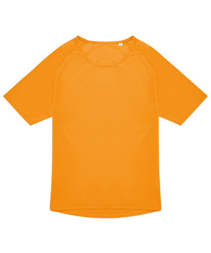 Tryck din logga på T-shirts från B&C Collection - Anpassa (BA040) B&C #Aktiv T i färgen Mellan Orange för företag, föreningar och privatpersoner