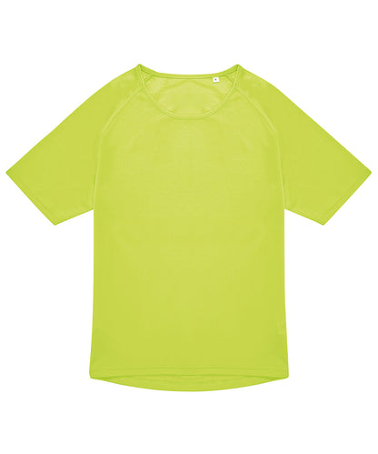 Tryck din logga på T-shirts från B&C Collection - Anpassa (BA040) B&C #Aktiv T i färgen Ljusgul för företag, föreningar och privatpersoner