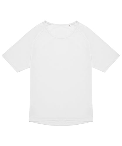 Tryck din logga på T-shirts från B&C Collection - Anpassa (BA040) B&C #Aktiv T i färgen Vit för företag, föreningar och privatpersoner