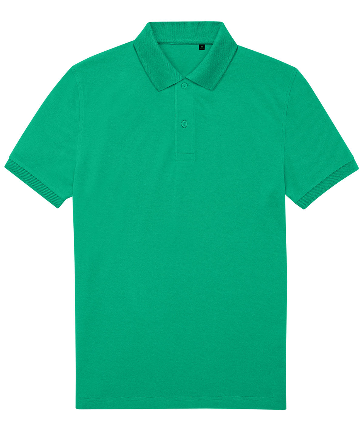 Tryck din logga på Piké från B&C Collection - Anpassa B&C My Eco Polo 65/35 i färgen Mellan grön för företag, föreningar och privatpersoner