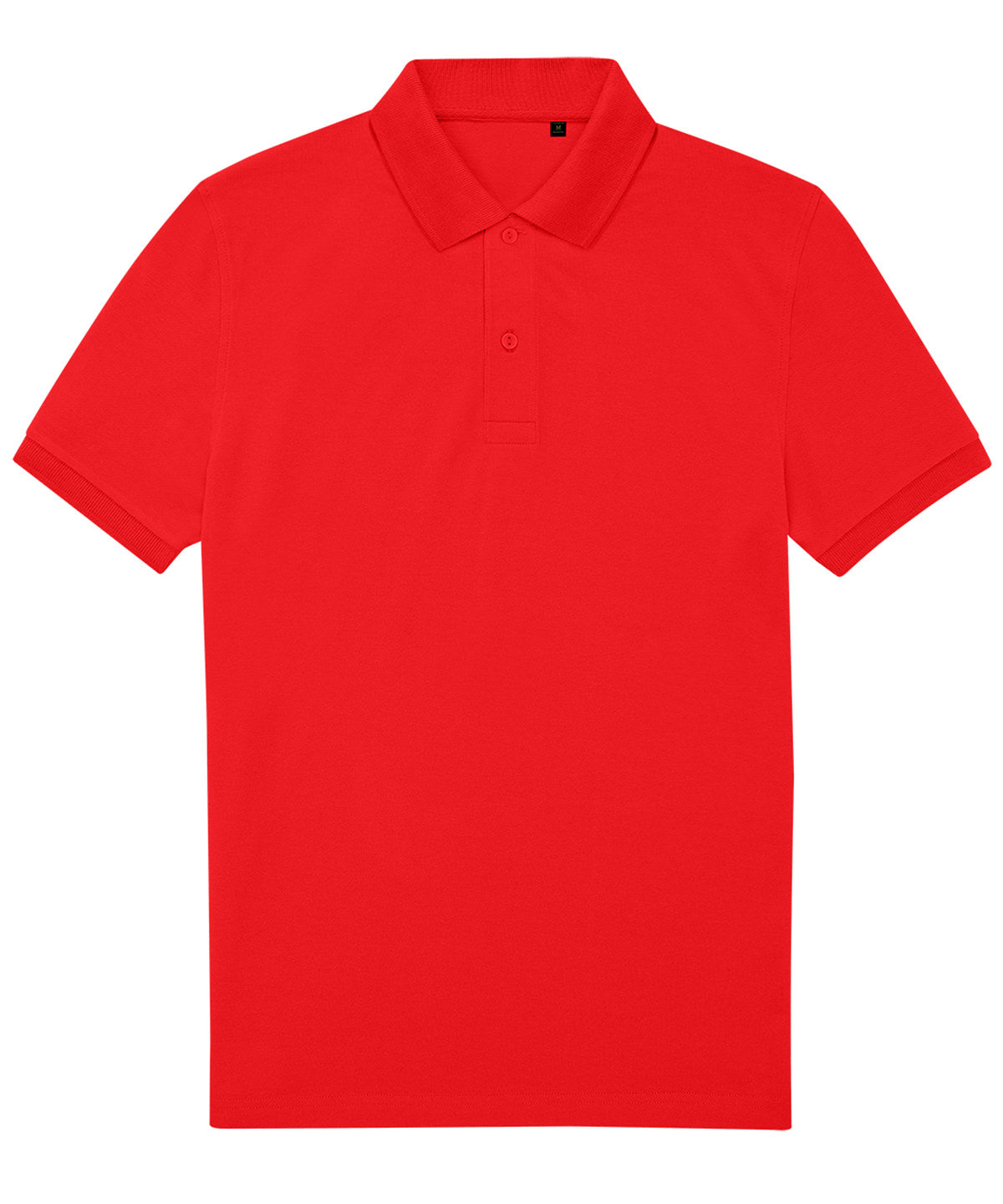 Tryck din logga på Piké från B&C Collection - Anpassa B&C My Eco Polo 65/35 i färgen Ljusröd för företag, föreningar och privatpersoner