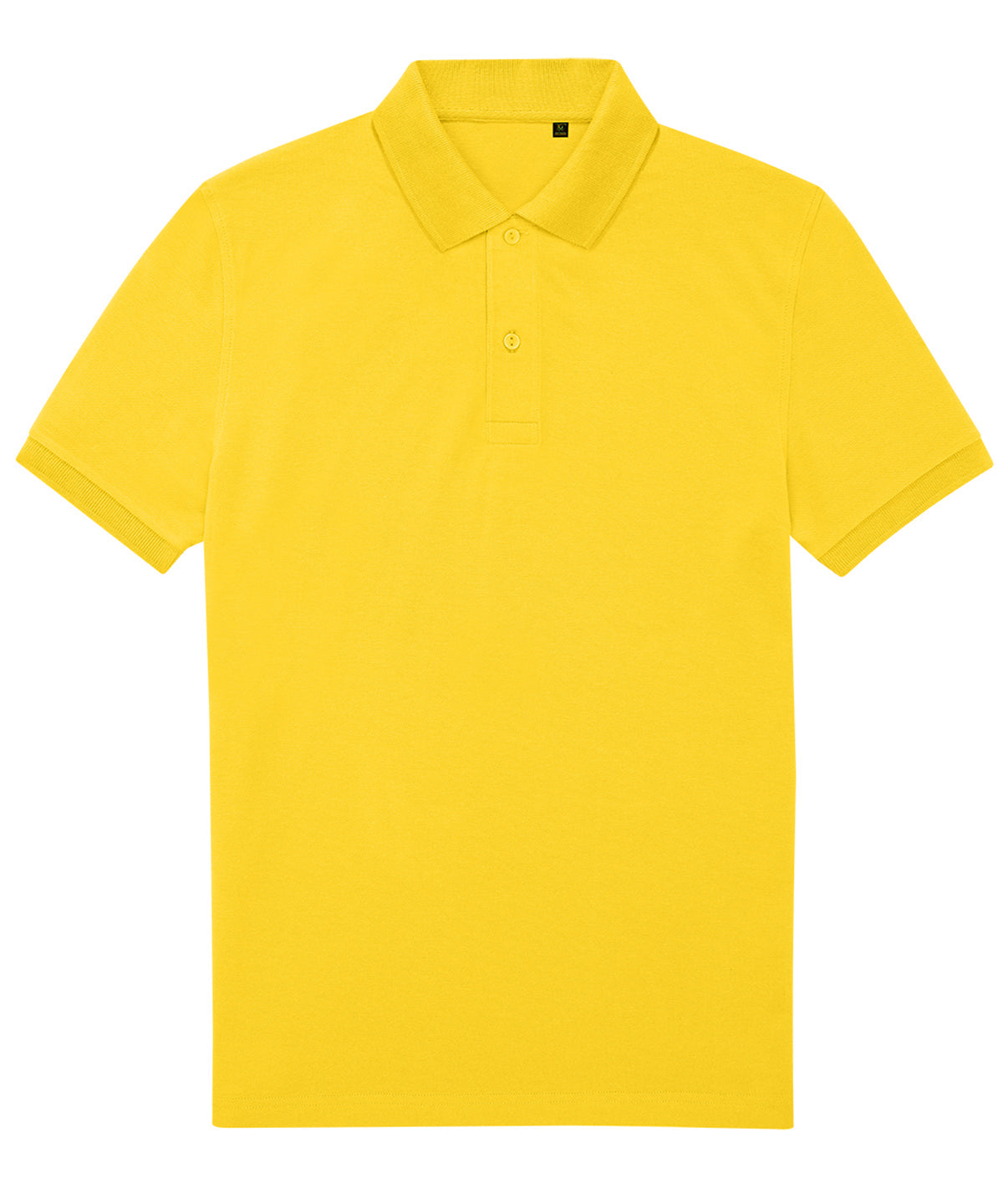 Tryck din logga på Piké från B&C Collection - Anpassa B&C My Eco Polo 65/35 i färgen Mellan gul för företag, föreningar och privatpersoner