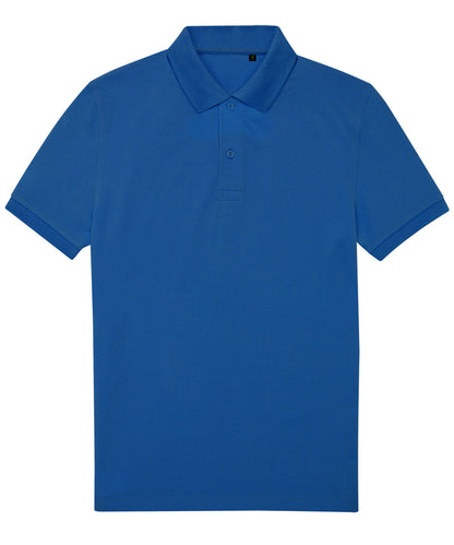 Tryck din logga på Piké från B&C Collection - Anpassa B&C My Eco Polo 65/35 i färgen Royal för företag, föreningar och privatpersoner
